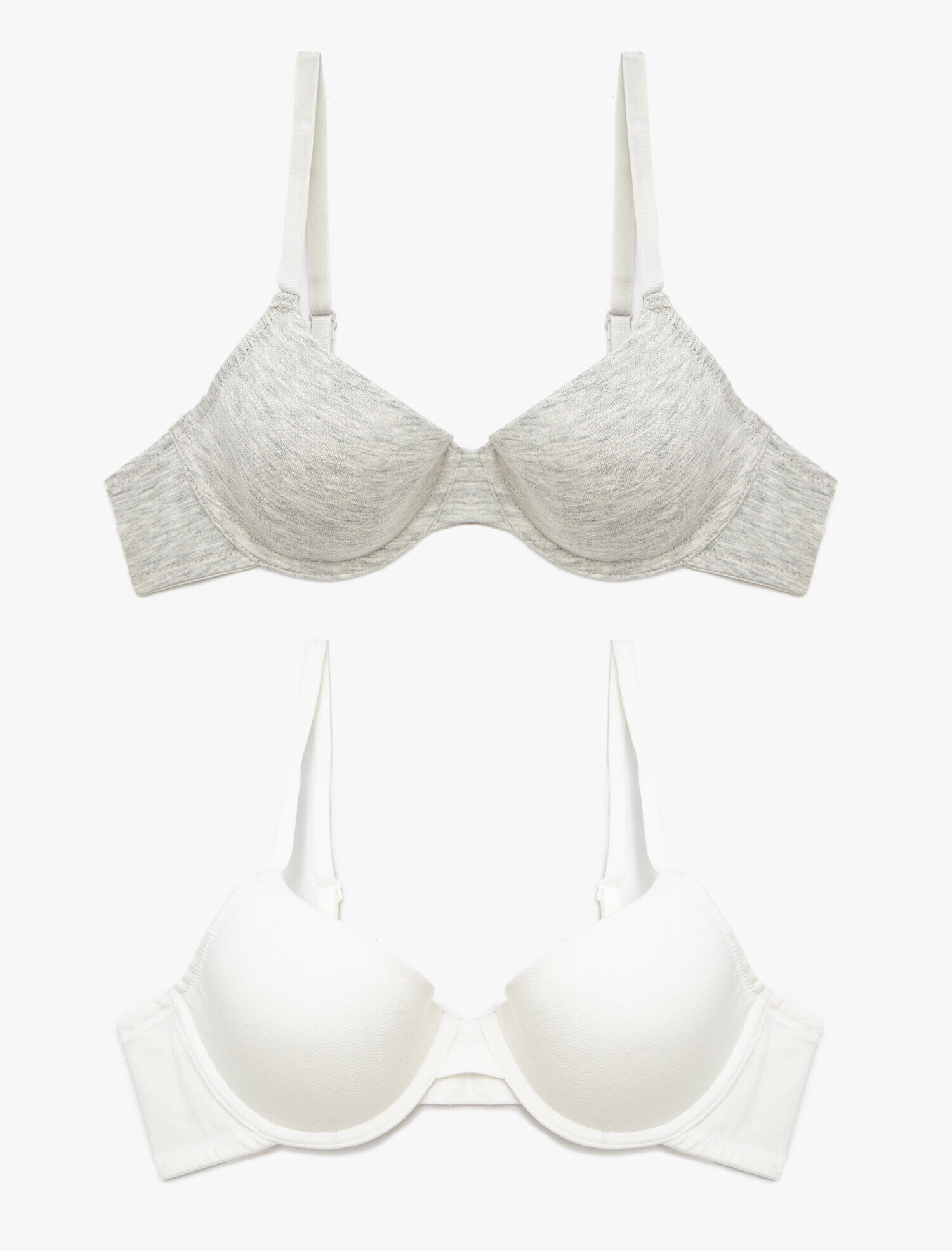   2'li Kaplı/Pedli Dolgusuz Balenli Comfort Sütyen