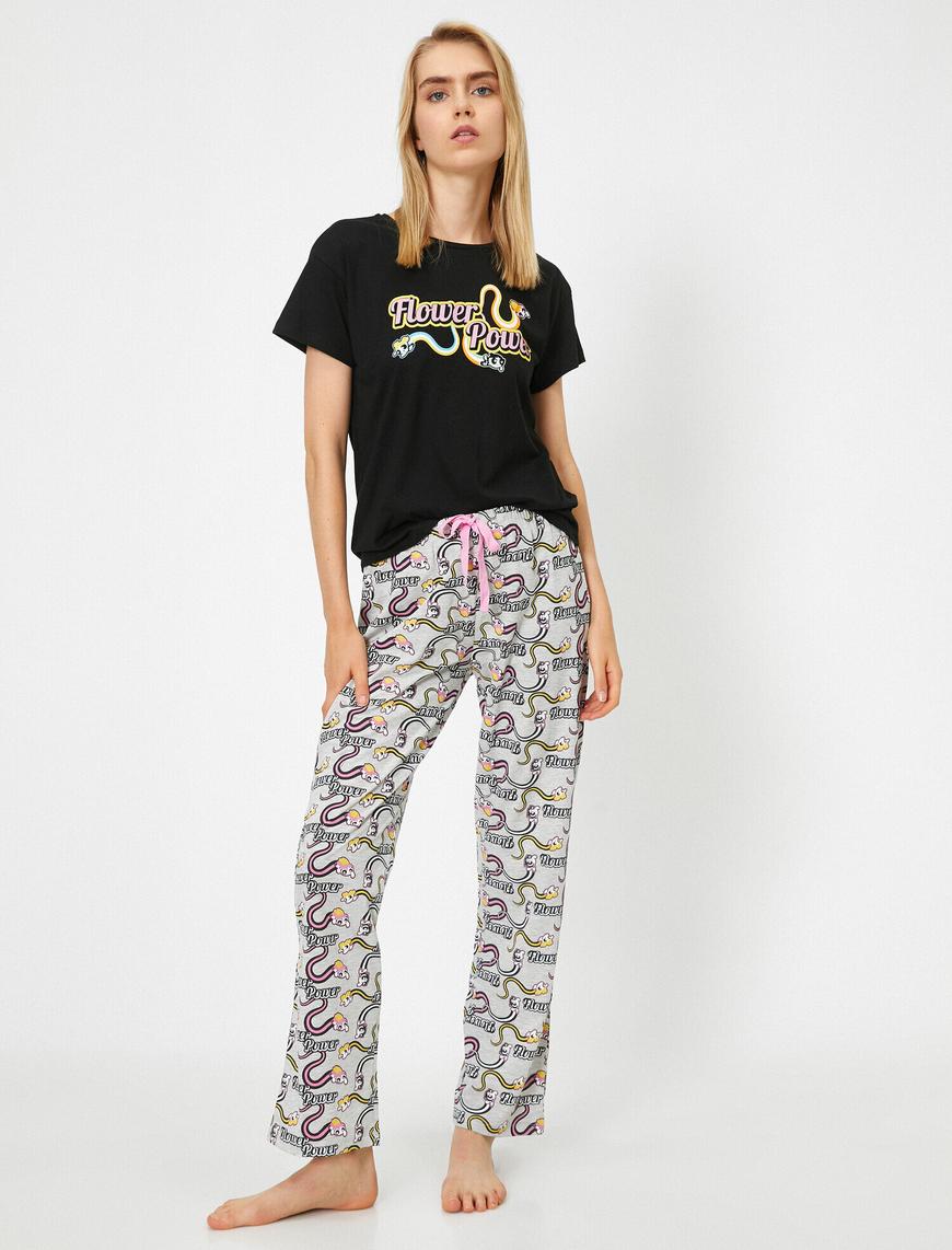   Pamuklu Power Puff Girls Lisanslı Pijama Takımı