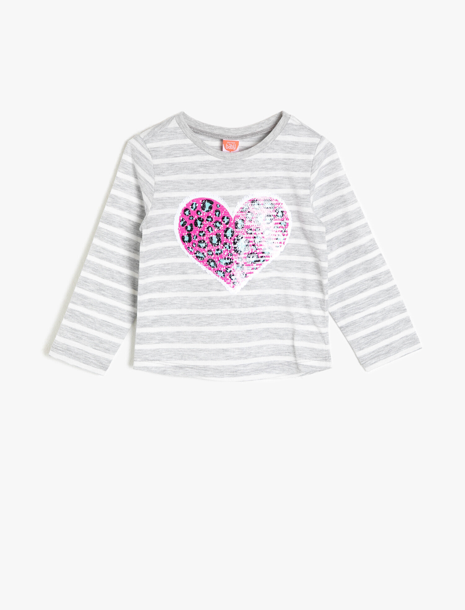  Kız Bebek Baskılı Tişört Uzun Kollu