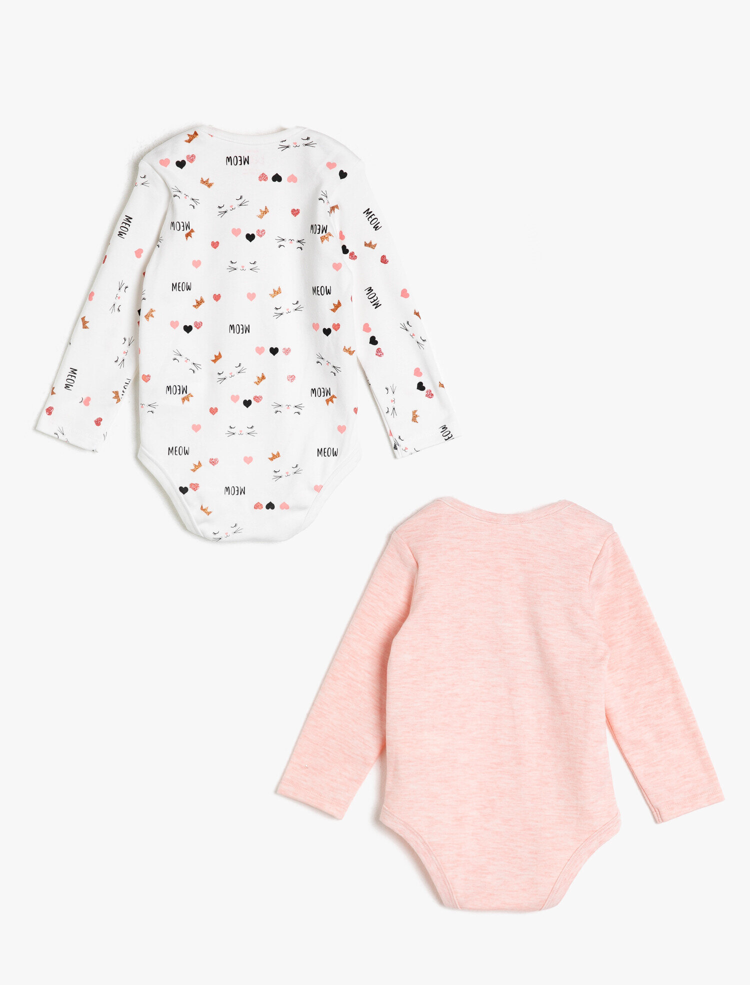  Kız Bebek 2'li Baskılı Çıtçıtlı Body