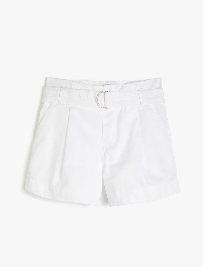  Kemer Detaylı Şort