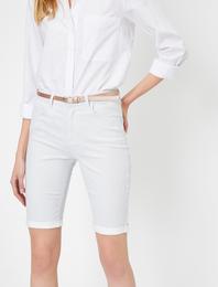 Cep Detayli Bermuda Şort