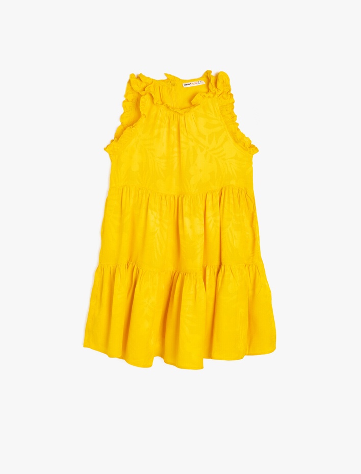 Kız Çocuk Fırfır Detaylı Elbise