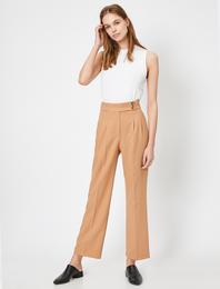 Düğme Detaylı Pantolon