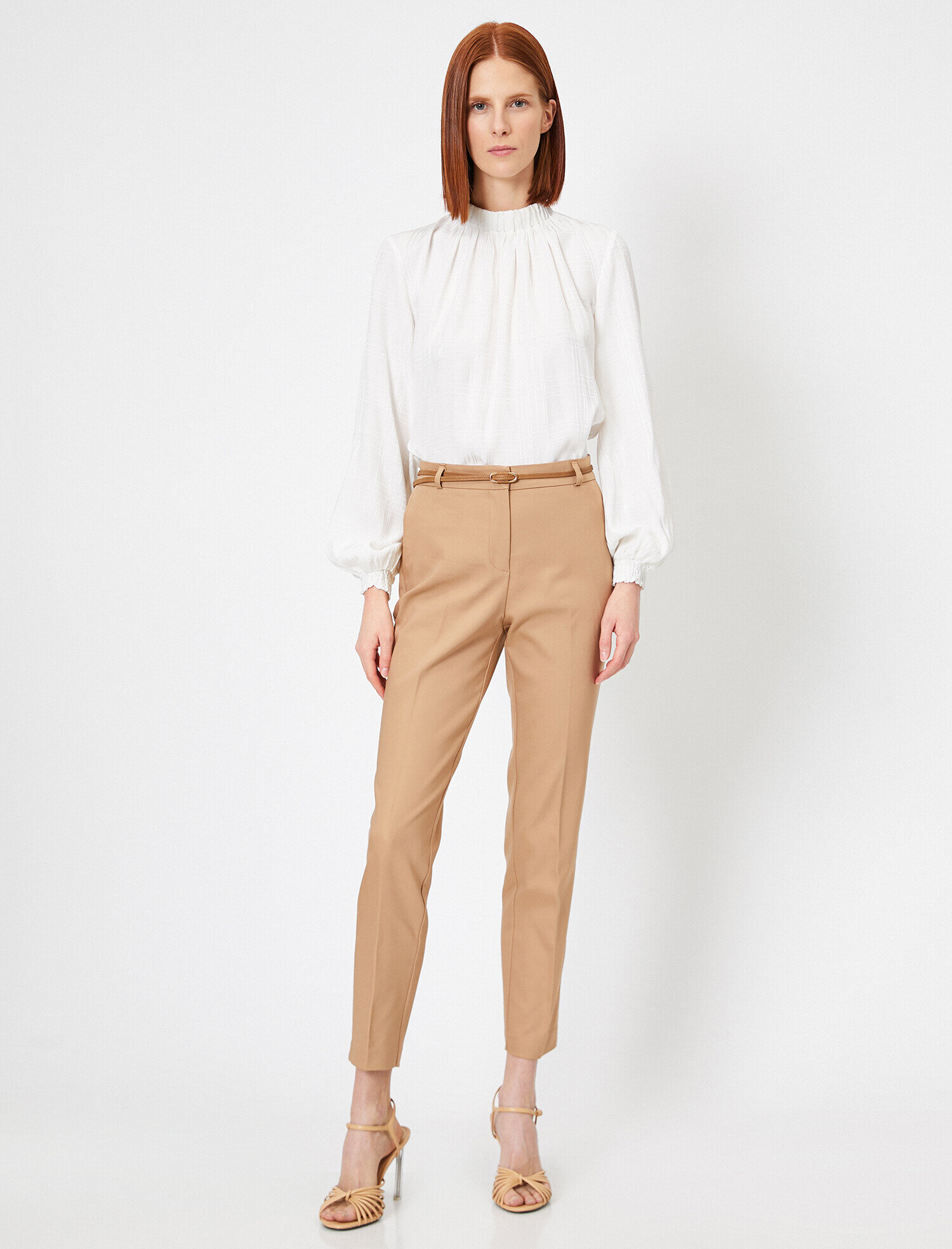   Kemer Detaylı Slim Fit Pantolon