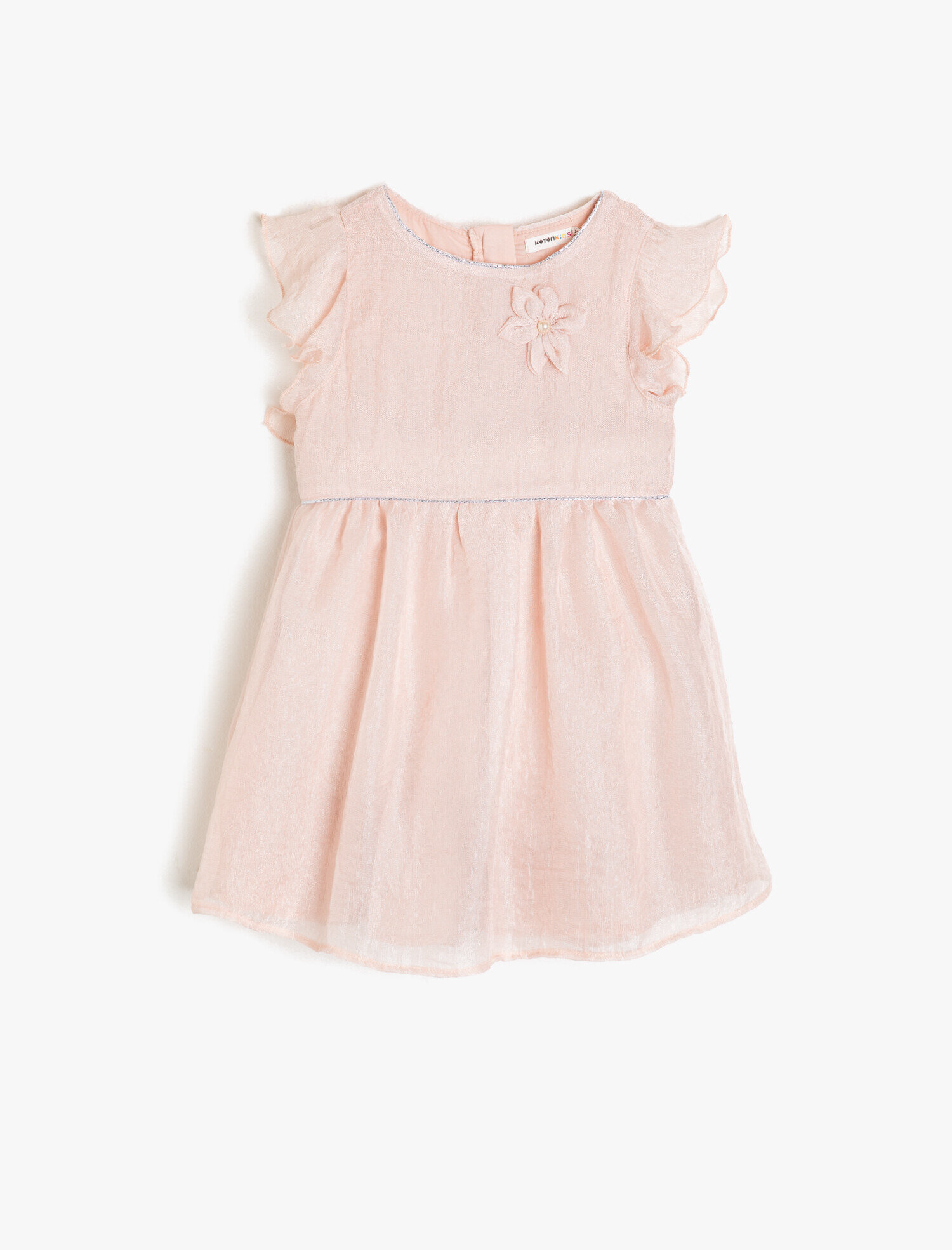  Kız Çocuk Fırfır Detaylı Elbise