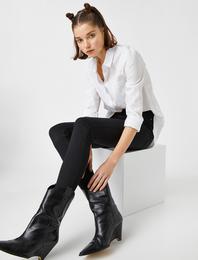 Taylor Jean - Ekstra Yüksek Bel Dar Kesim Dar Paça Pantolon