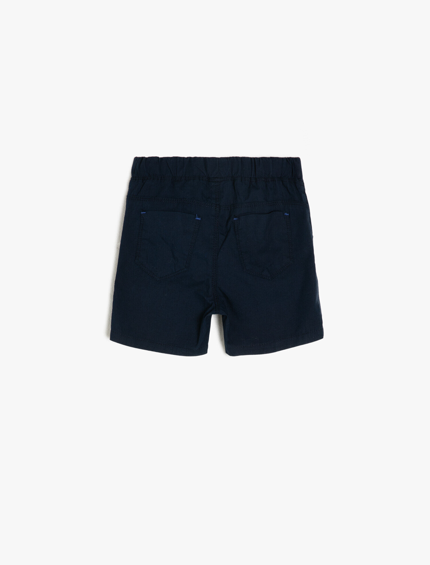  Erkek Bebek Basic Şort Cepli Beli Bağlamalı Pamuklu