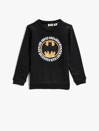 Batman Sweatshirt Lisanslı Baskılı