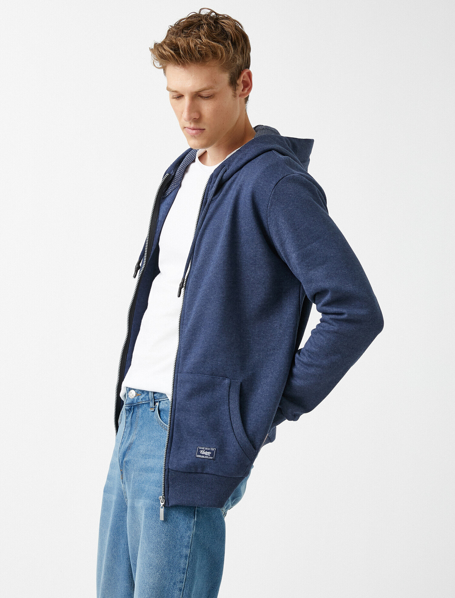   Kapüşonlu Fermuarlı Sweatshirt