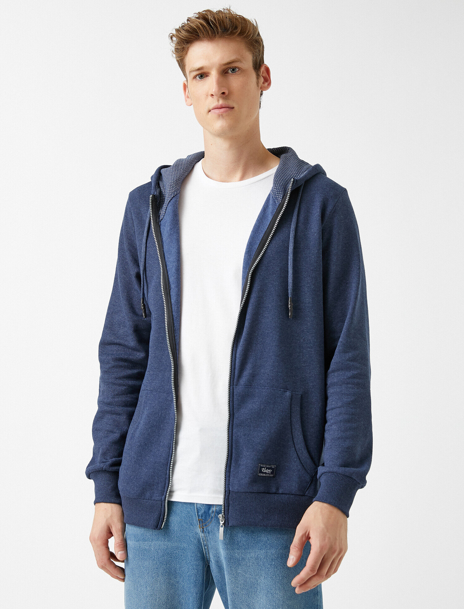   Kapüşonlu Fermuarlı Sweatshirt