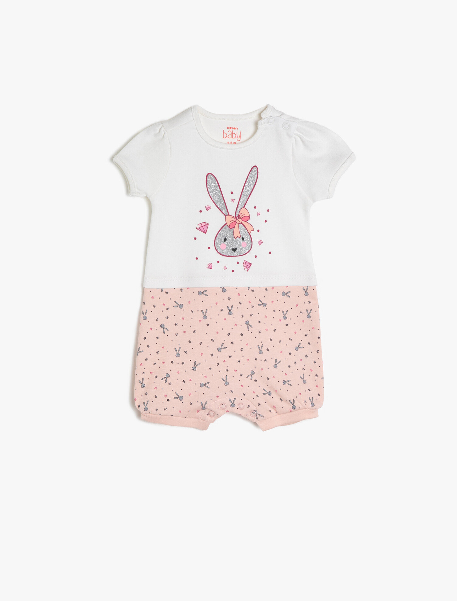  Kız Bebek Baskılı Zıbın