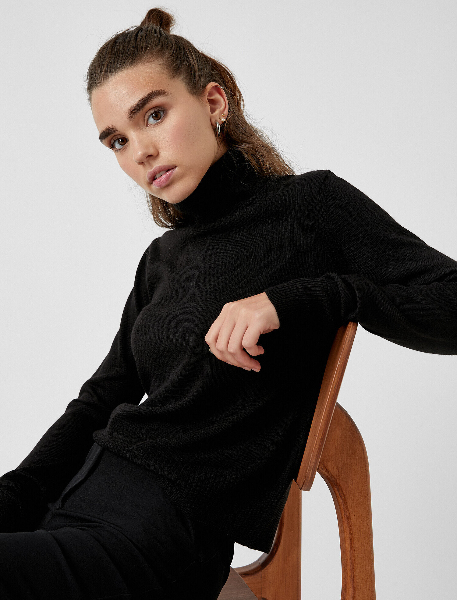   Boğazlı Kazak Kaşmir Dokulu