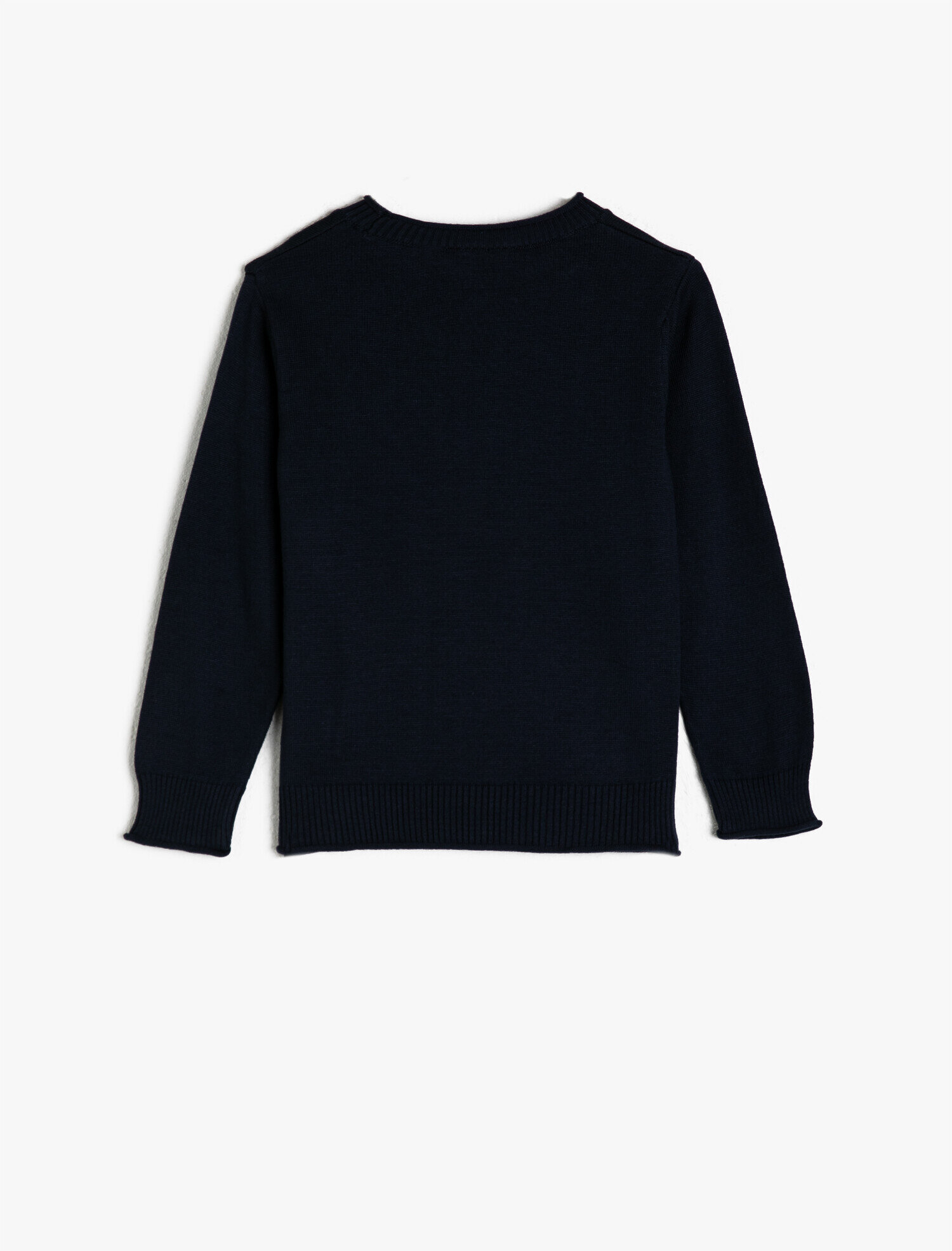  Erkek Çocuk Bisiklet Yaka Uzun Kollu Kazak