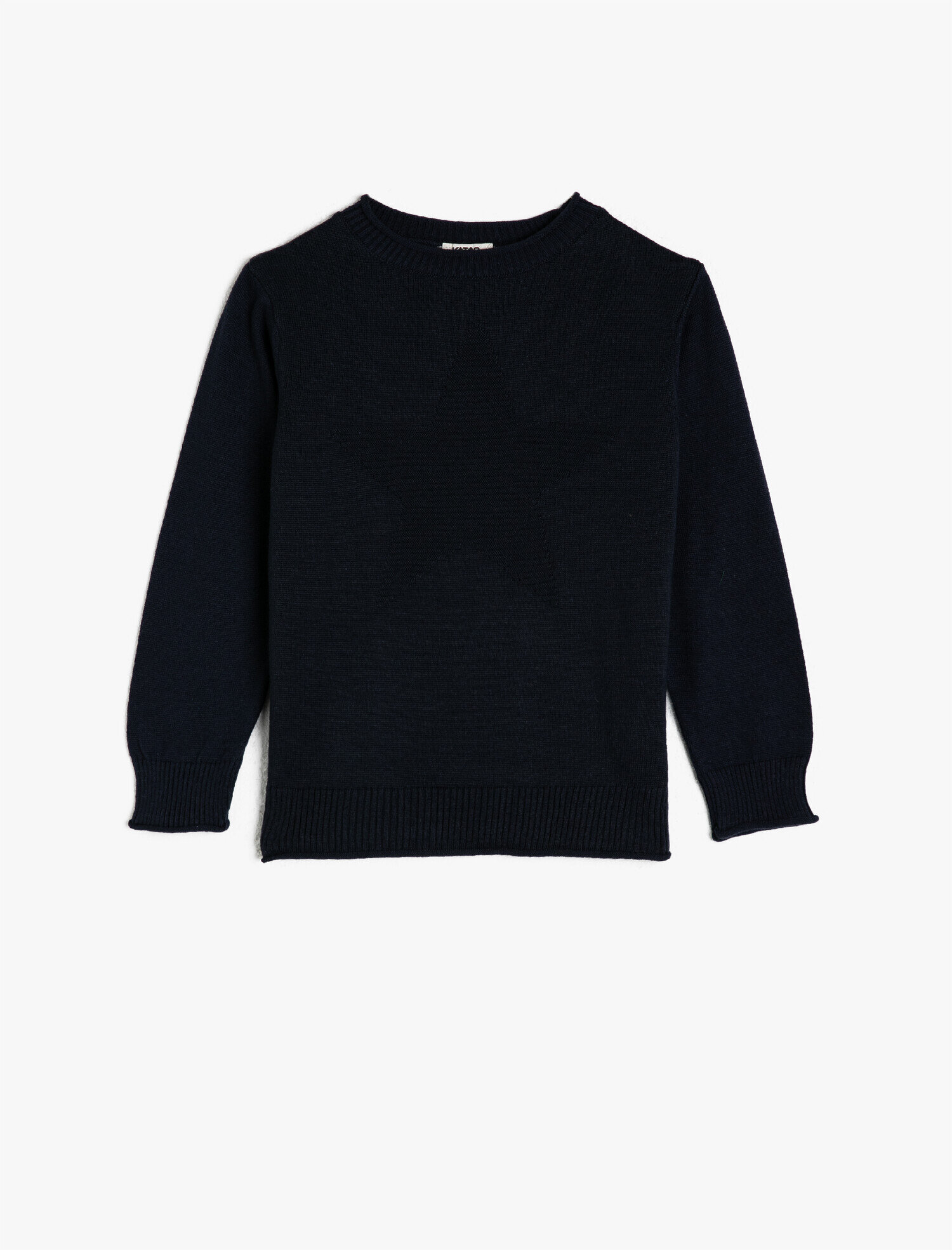  Erkek Çocuk Bisiklet Yaka Uzun Kollu Kazak