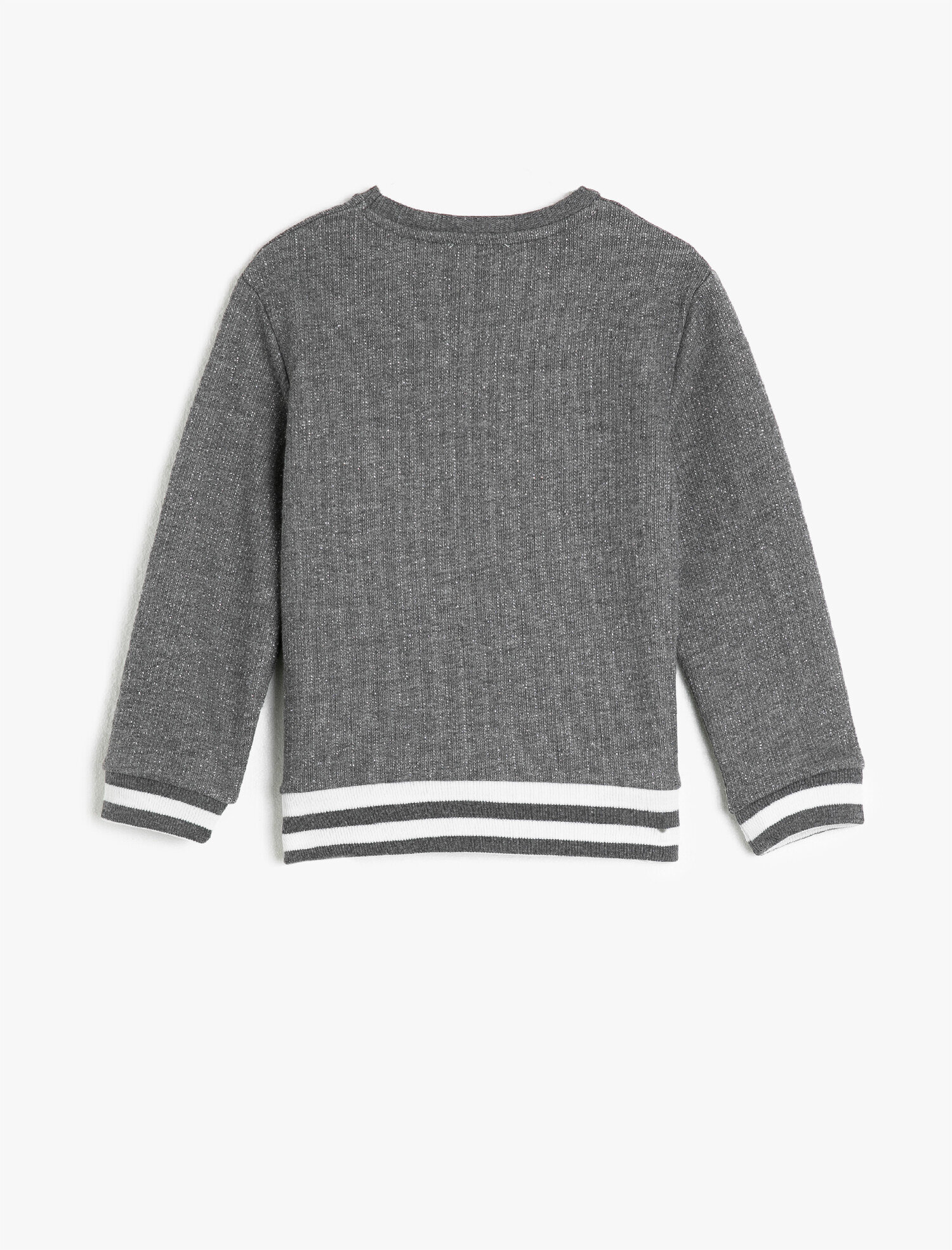  Kız Çocuk Uzun Kollu Bisiklet Yaka Sweatshirt