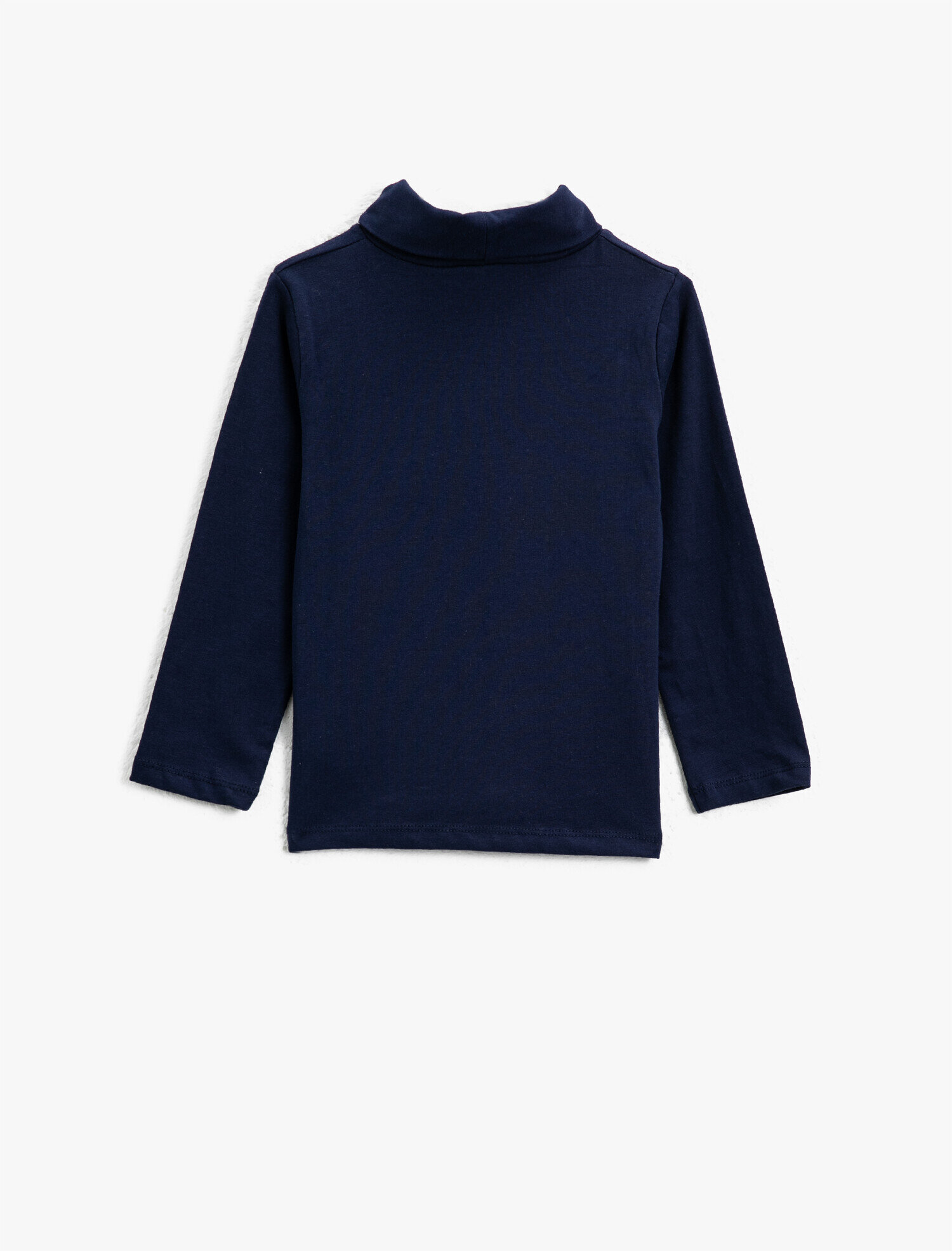  Kız Çocuk Dik Yaka Basic Uzun Kollu Tişört