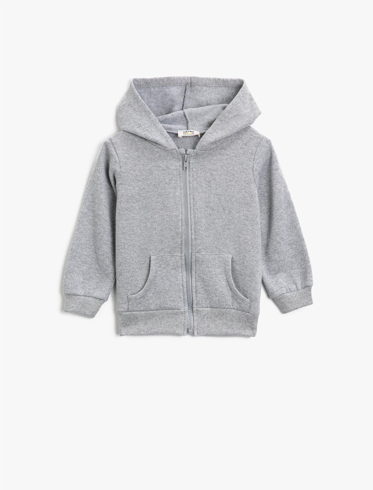  Kız Çocuk Kapüşonlu Sweatshirt Fermuarlı Cepli
