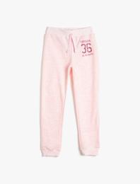 Baskılı Eşofman Altı Simli