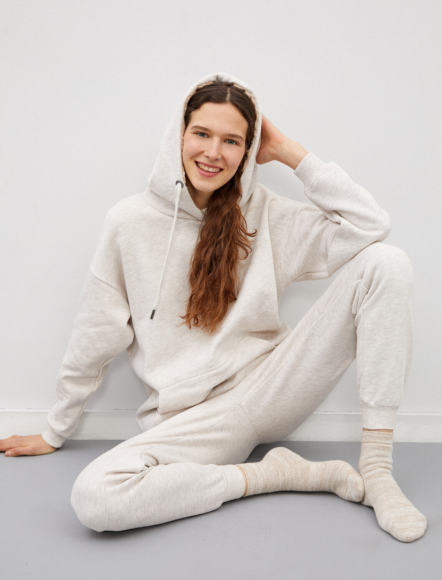   Kapüşonlu Cepli Pijama Üstü