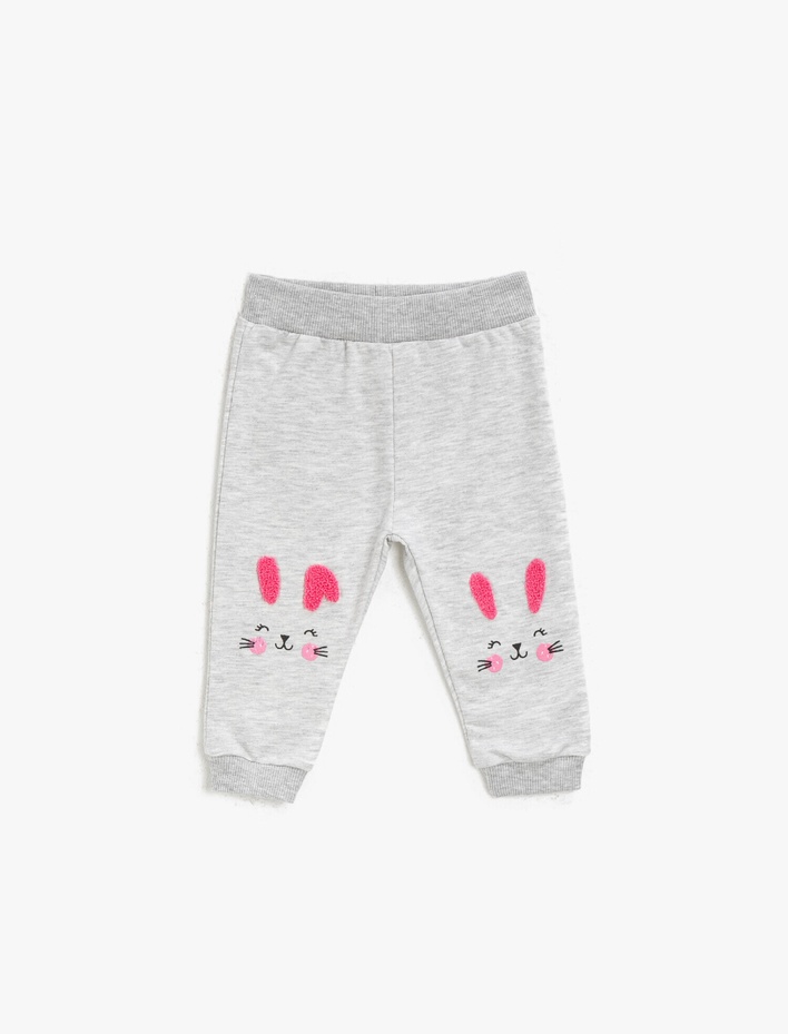 Kız Bebek Baskılı Normal Bel Eşofman Altı