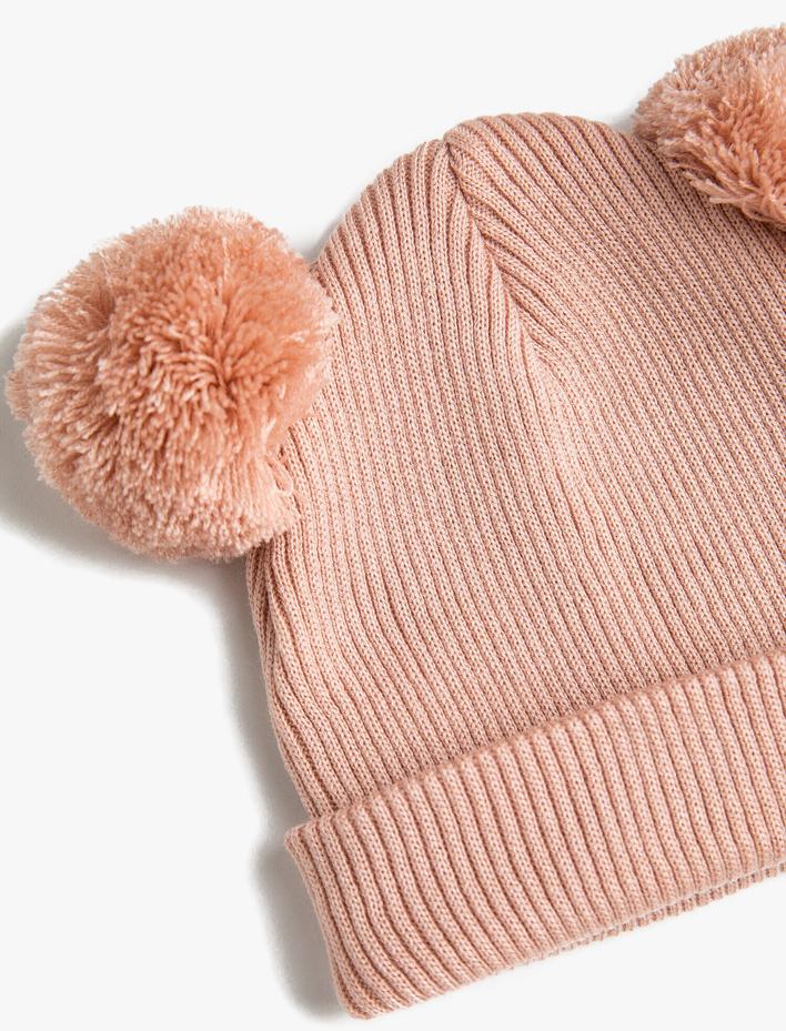 Kız Bebek Ponponlu Bere