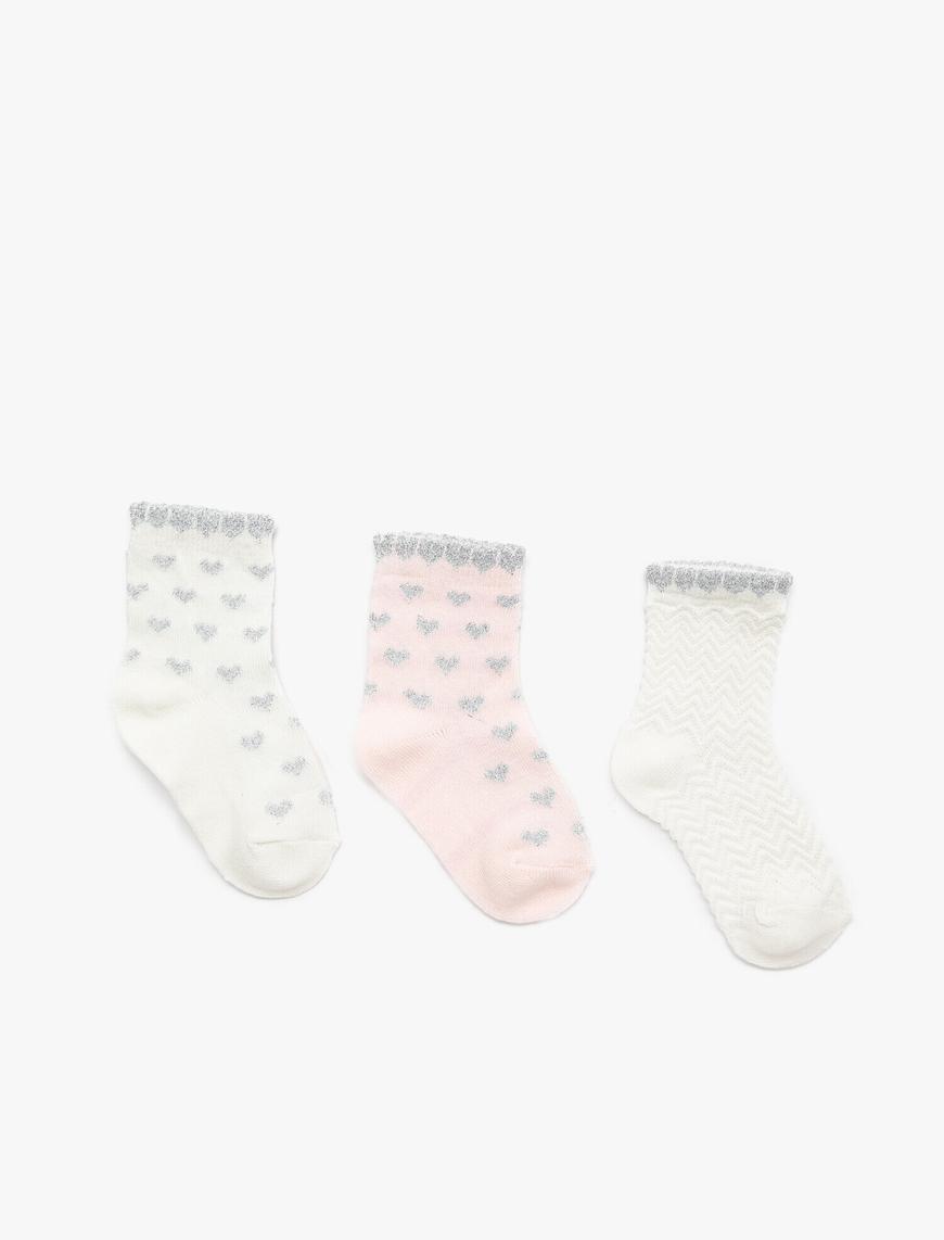  Kız Bebek Çoklu Desenli Çorap