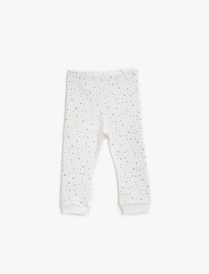 Erkek Bebek Pamuklu Normal Bel Baskılı Eşofman Altı