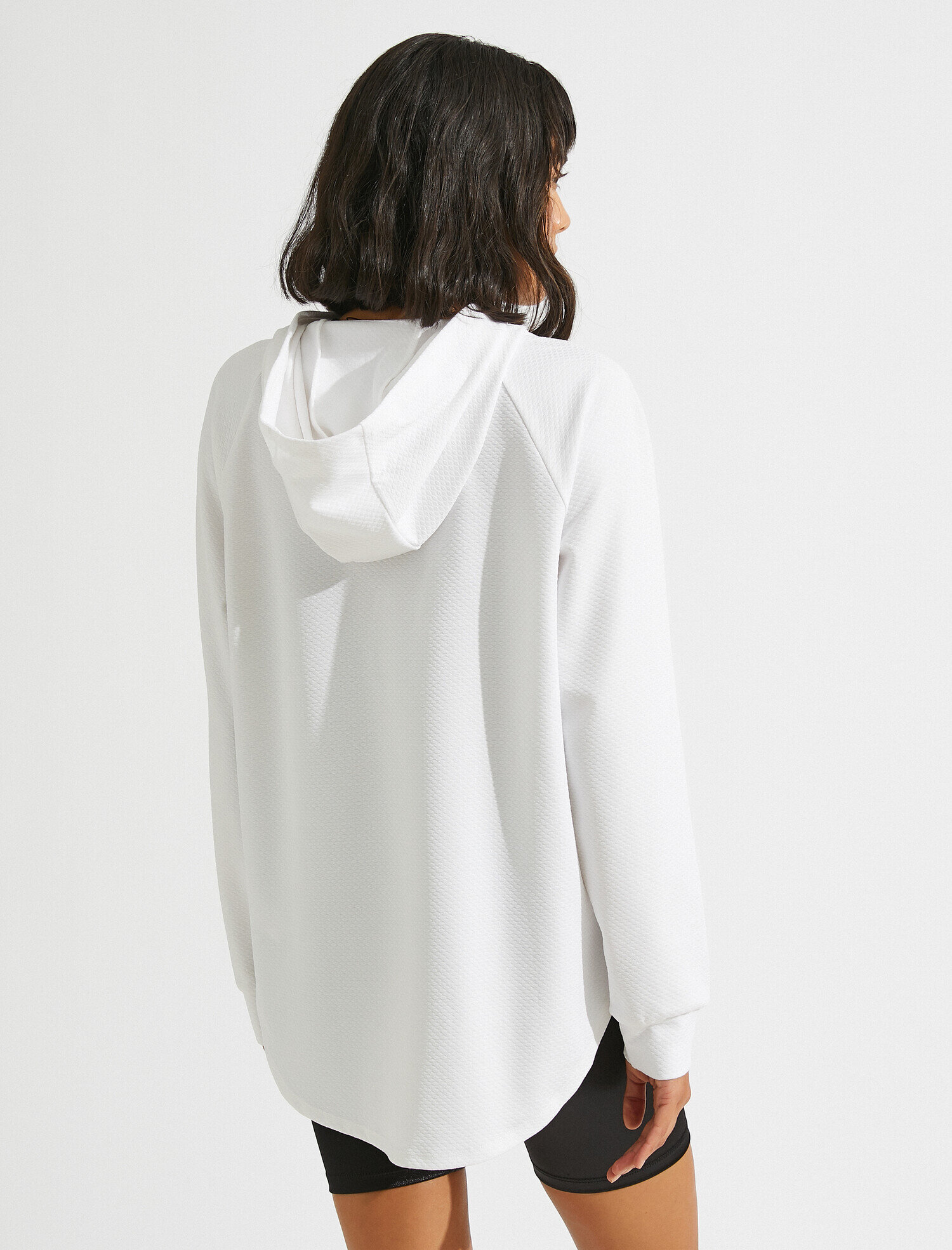   Kapüşonlu Yırtmaç Detaylı Sweatshirt