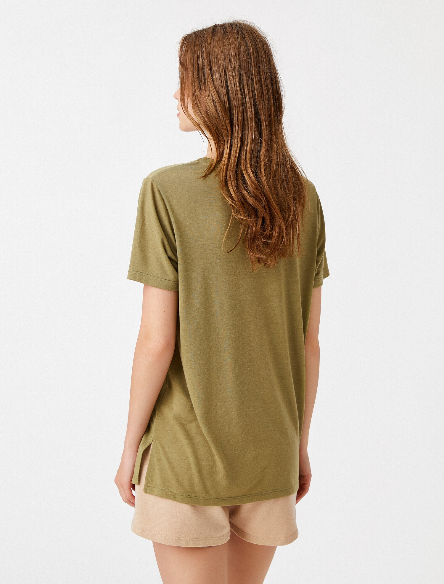   Baskılı Tişört Simli