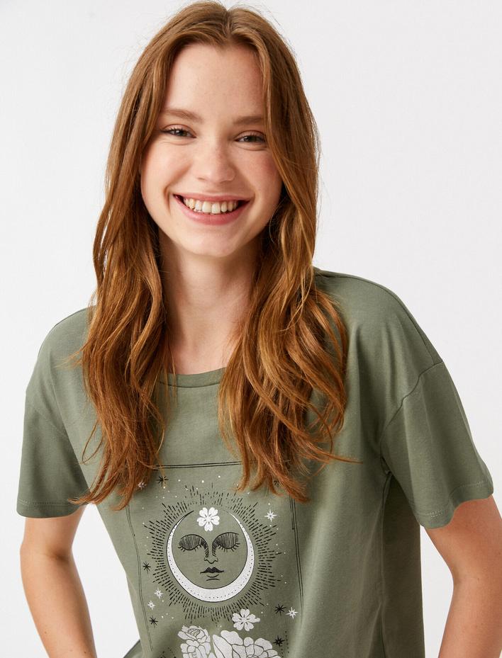  Baskılı Tişört Pamuklu