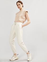 Suni Deri Pantolon Jogger