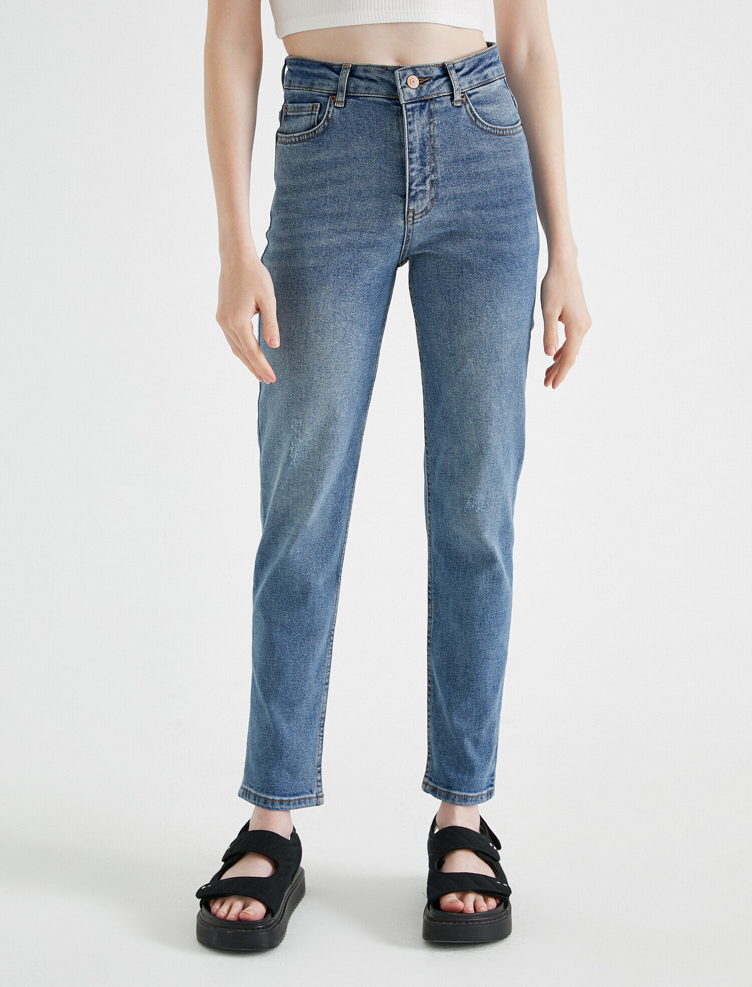   Slim Straight Jean Pantolon