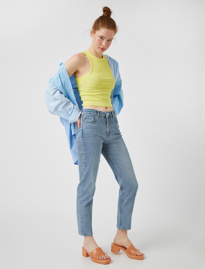   Slim Straight Jean Pantolon