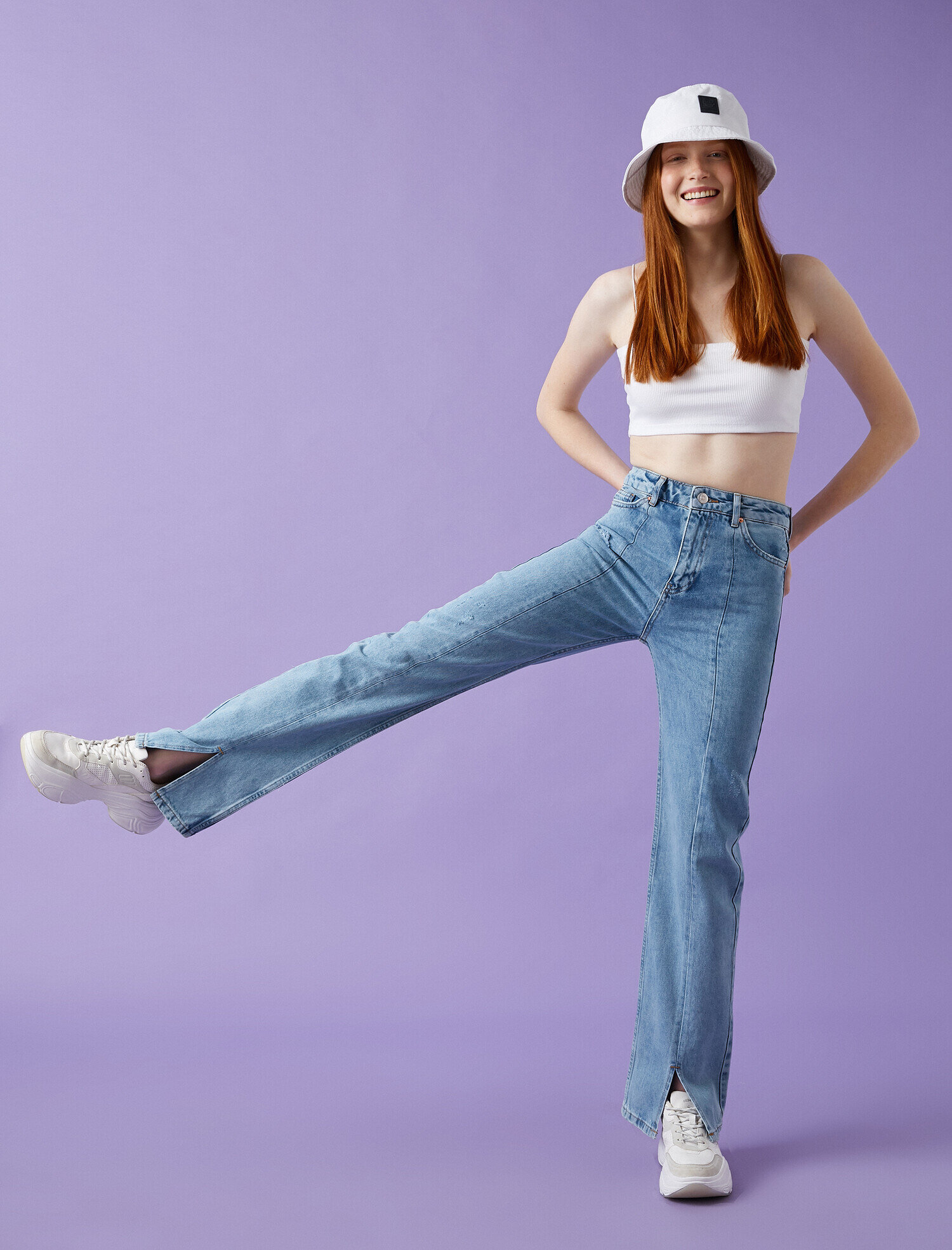   Pamuklu Jean Pantolon