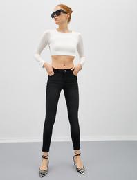 Skinny Fit Jean - Normal Bel Dar Kesim Dar Paça Pamuklu Pantolon