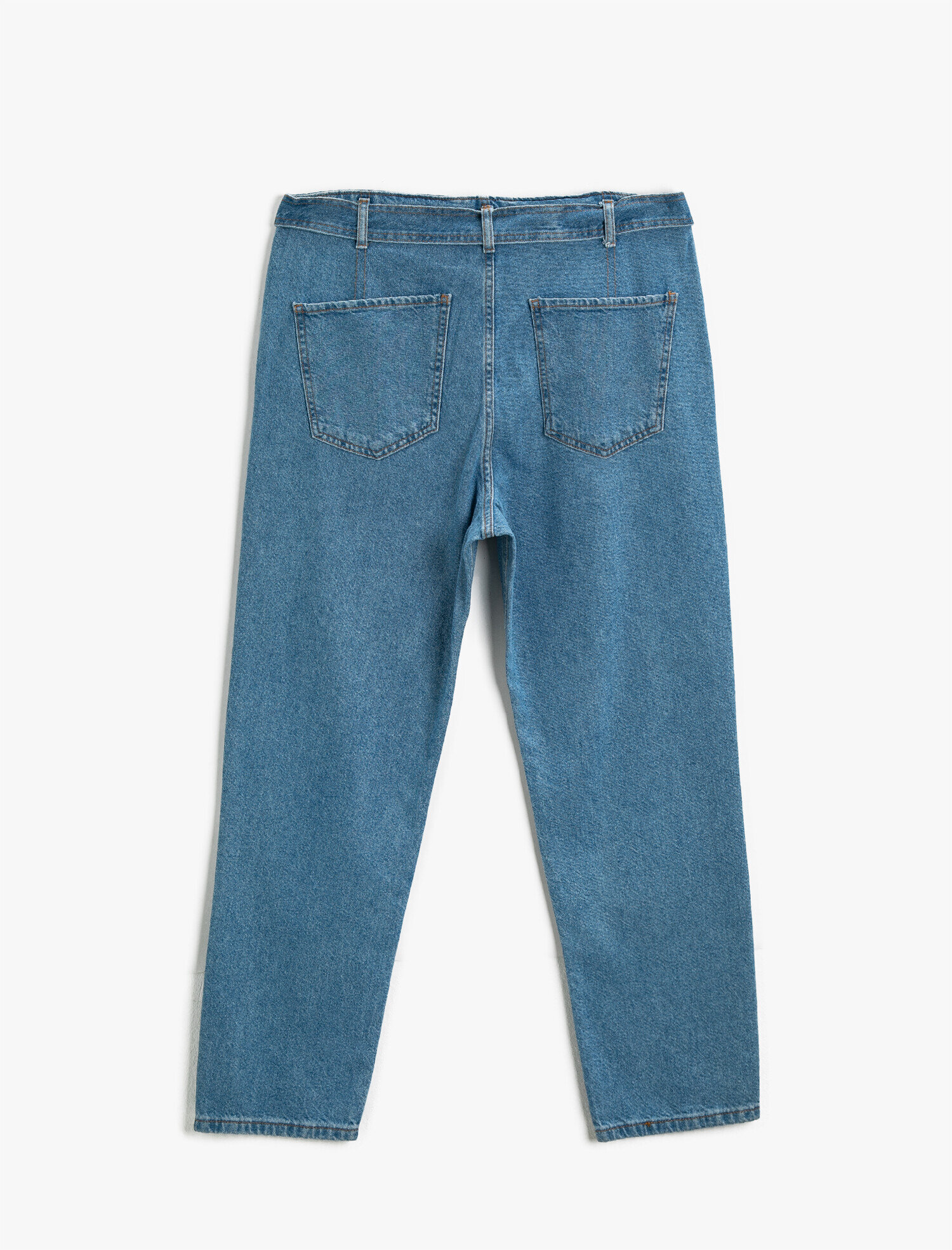   Mom Jean - Normal Bel Dar Kesim Dar Paça Pantolon