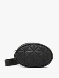 Fermuar Detaylı Bel Çantası