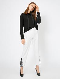 Dantel Detaylı Pantolon