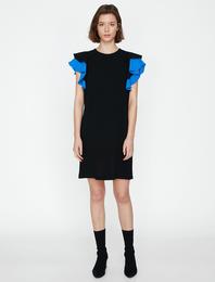 Fırfır Detaylı Elbise