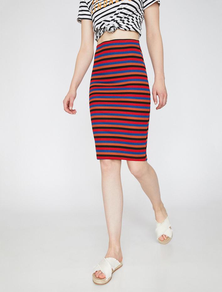  Çizgili Etek
