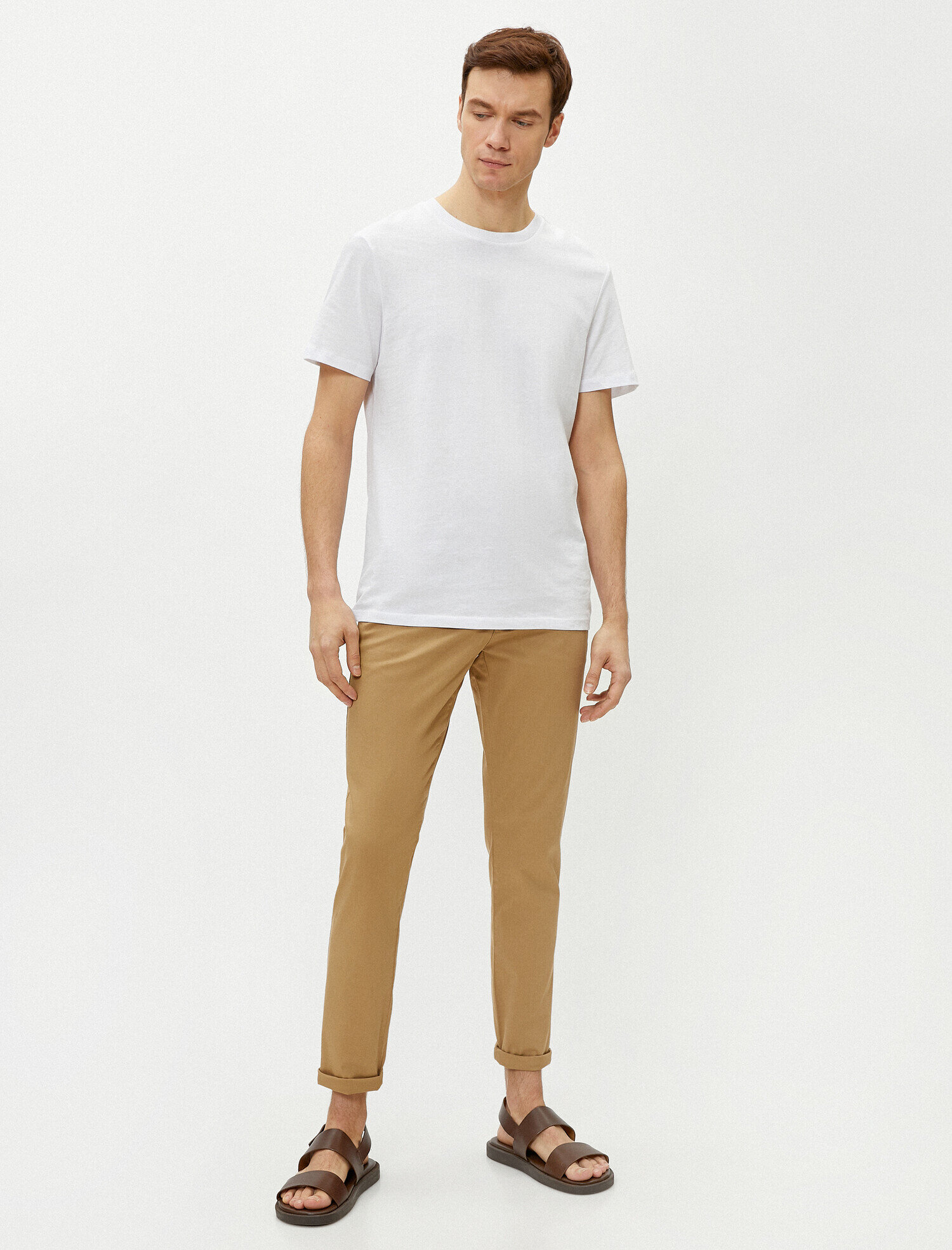   Slim Fit Pantolon Cepli Pamuklu