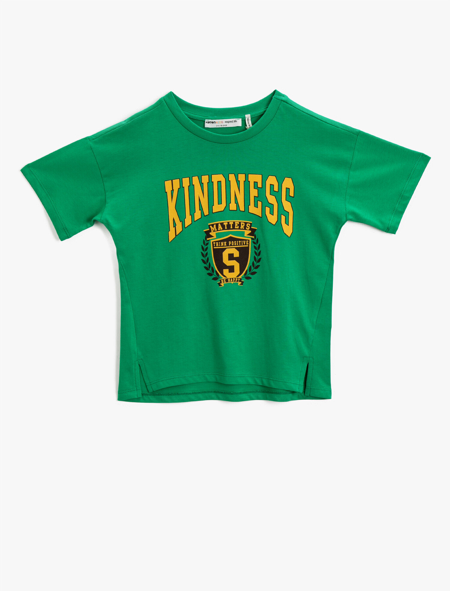  Erkek Çocuk Baskılı Tişört Bisiklet Yaka Pamuklu