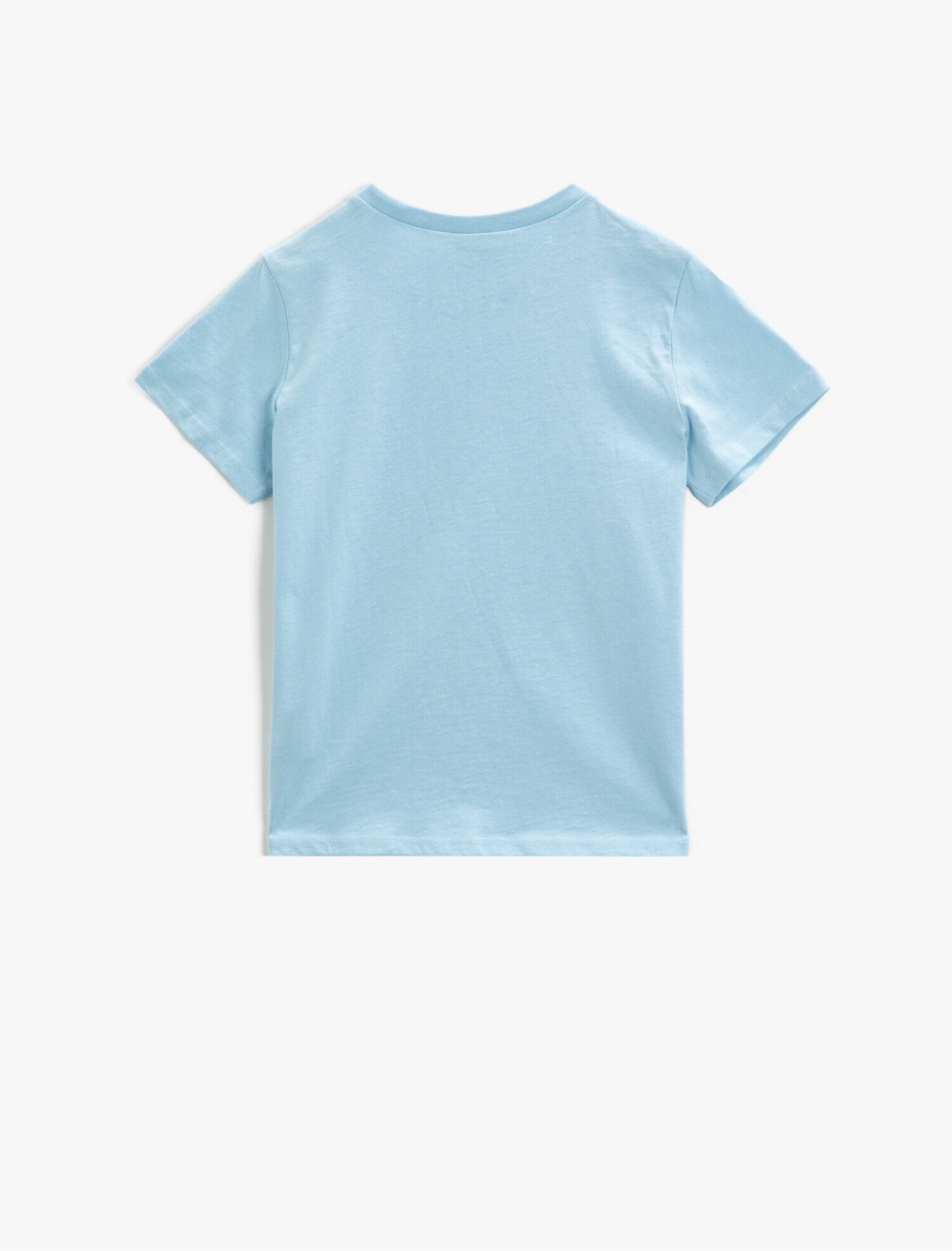  Erkek Çocuk Baskılı Tişört Pamuklu Kısa Kollu Bisiklet Yaka