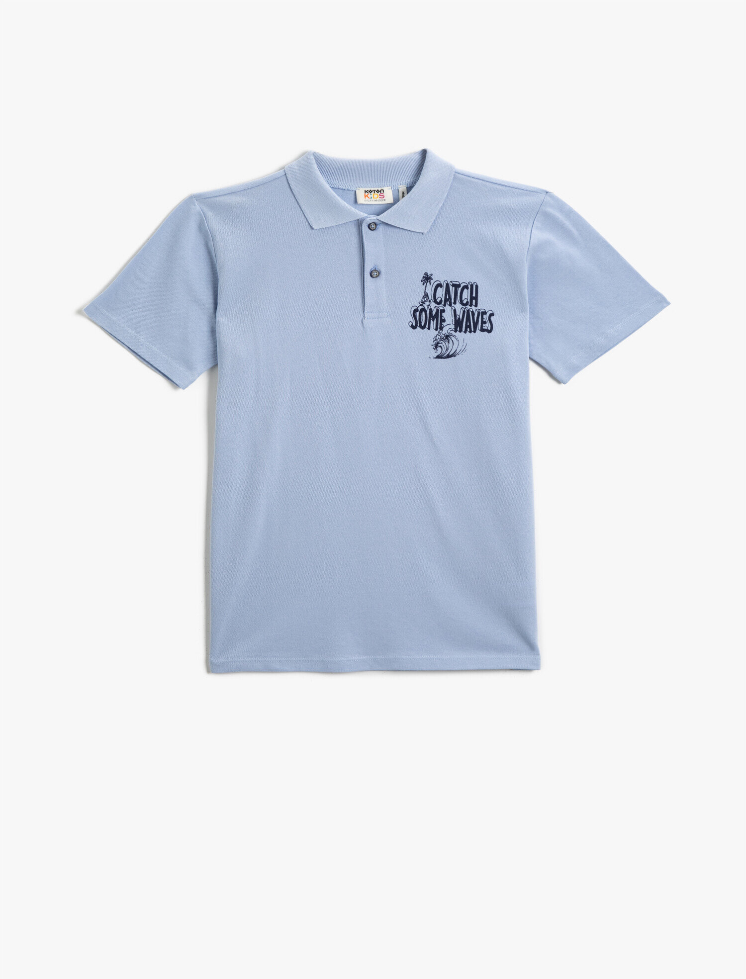  Erkek Çocuk Polo Yaka Tişört Baskılı Pamuklu