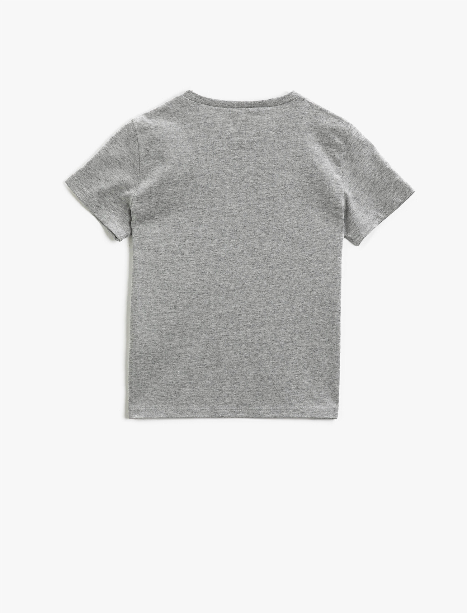  Erkek Çocuk Kısa Kollu Tişört Basic Pamuklu Bisiklet Yaka