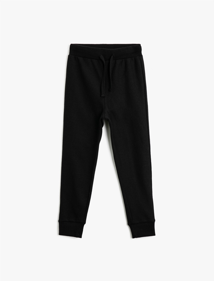 Erkek Çocuk Pamuklu Beli Bağlamı Basic Eşofman Altı