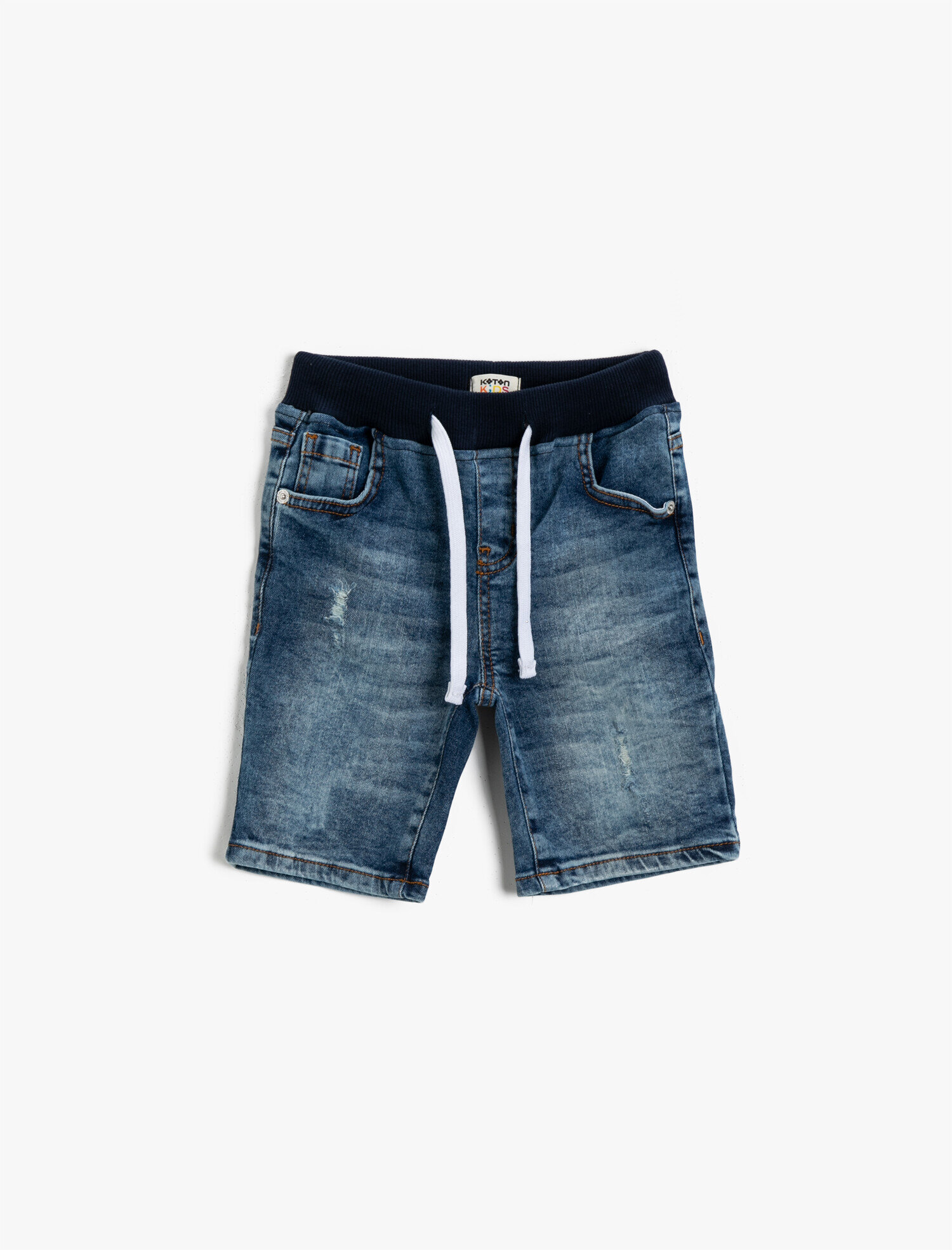  Erkek Çocuk Belden Bağlamalı Şort Pamuklu