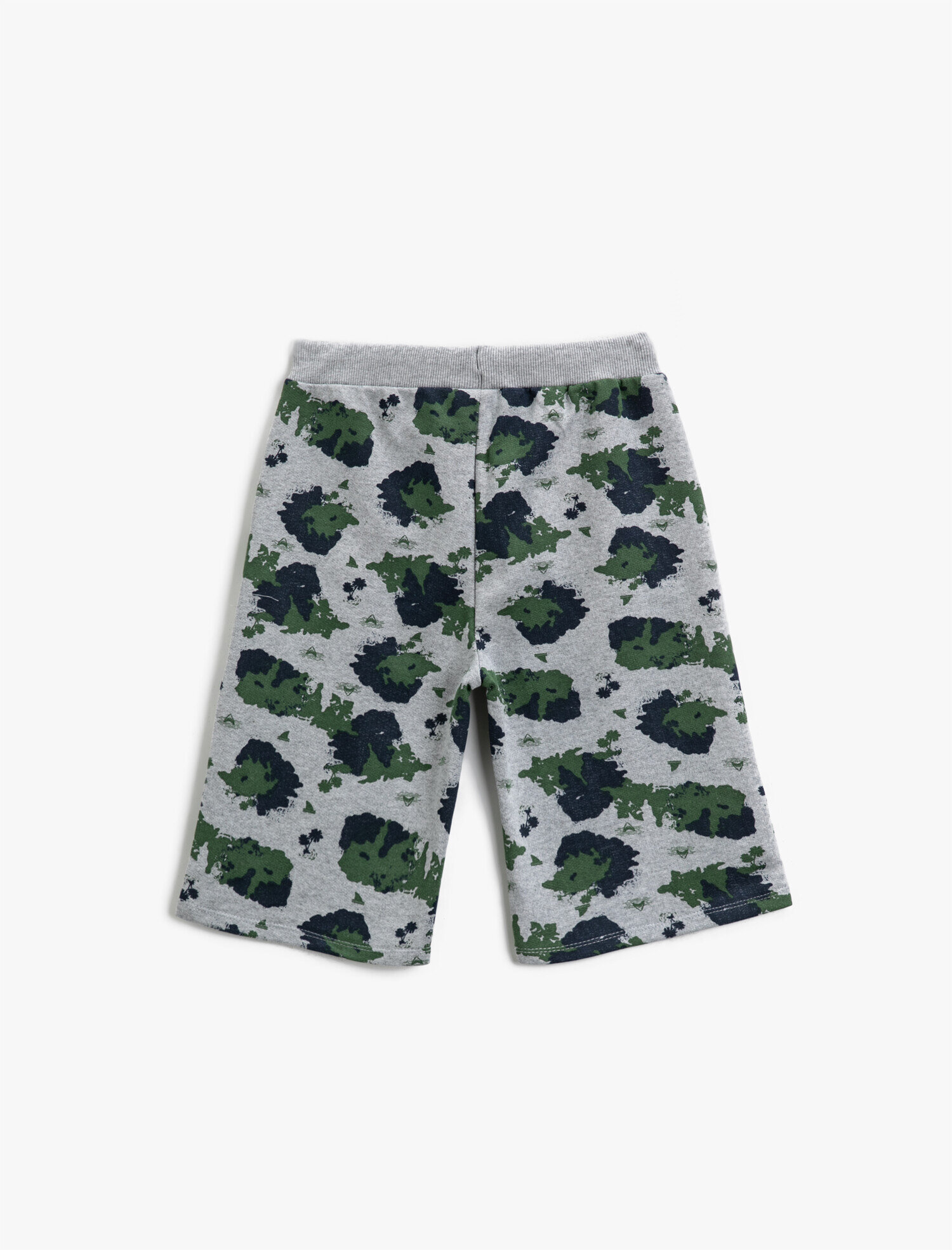  Erkek Çocuk Desenli Şort Beli Bağlamalı