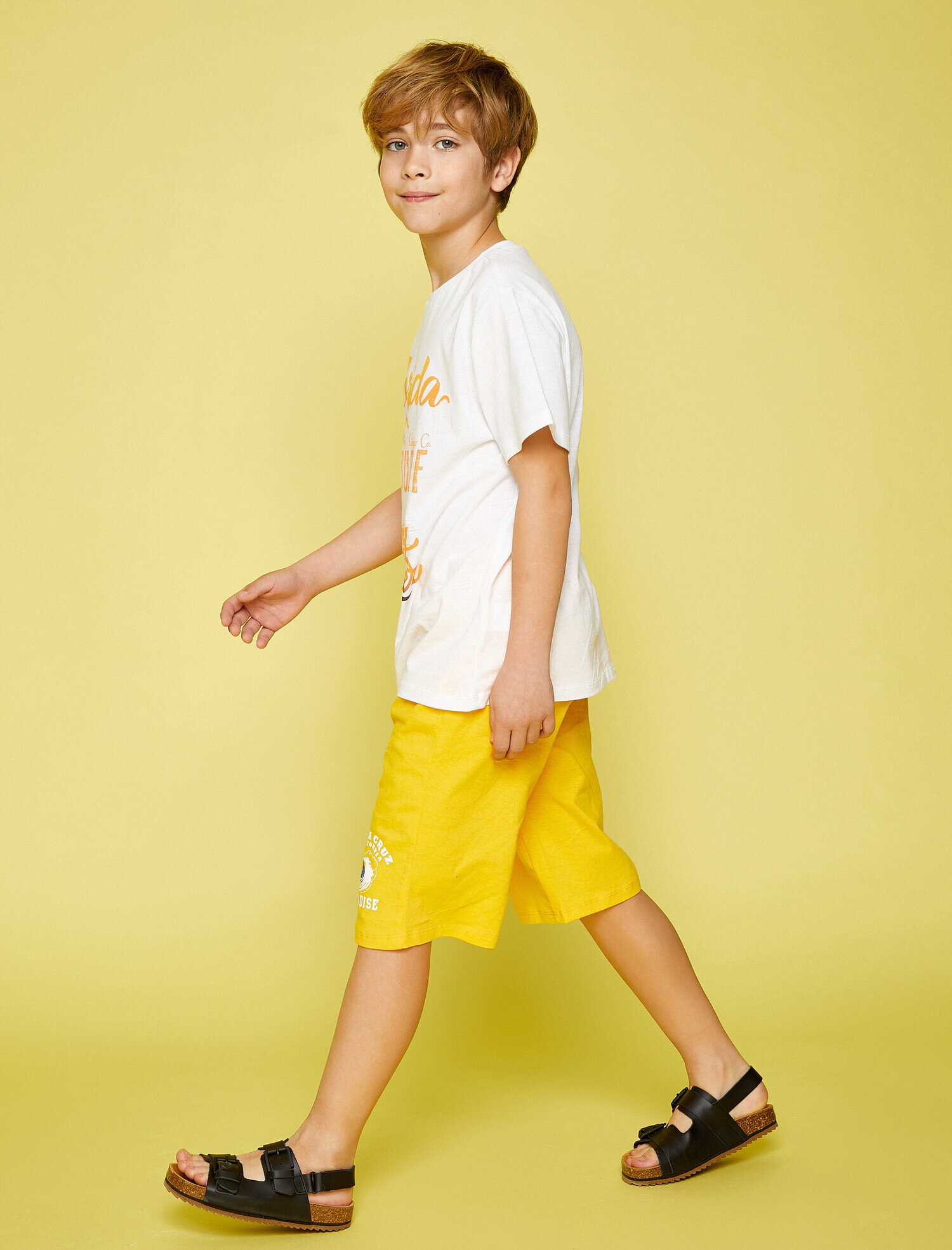  Erkek Çocuk Baskılı Şort Pamuklu